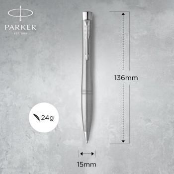 Шариковая ручка Parker Urban Core K314 Metro Metallic CT, стержень: M, цвет чернил: black, в подарочной упаковке.